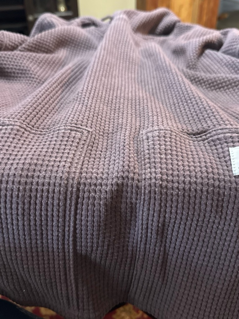 Carhartt Women's Waffle Knit Crewneck Sweater - Dusty Mauve